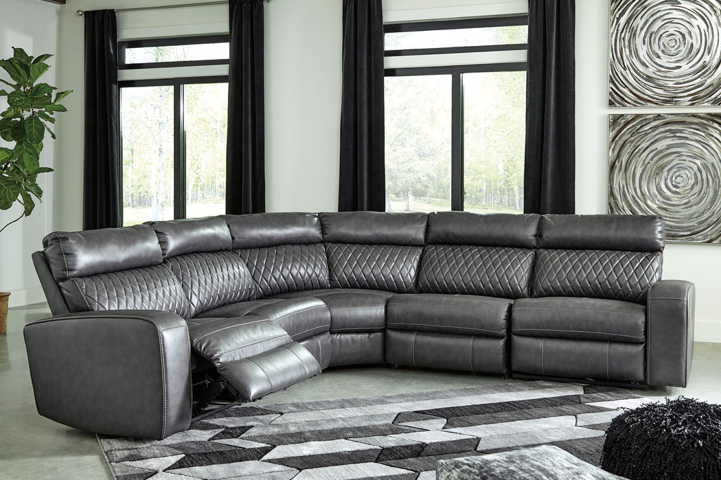 Samperstone - Power Reclining Sectional Signature Design by Ashley®