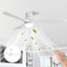 52" Ceiling Fan With Dimmable LED Light, 6 Speed DC Motor, 3 Blades Daily Nest