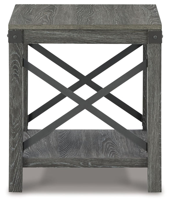 Freedan - Square End Table - Grayish Brown Signature Design by Ashley®