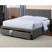 Bed With Tufted Headboard And Storage Drawer Home Essentials