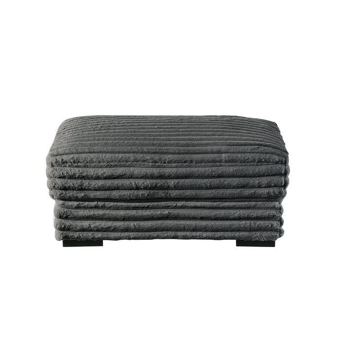 Embrace - 41" Ottoman - Charcoal