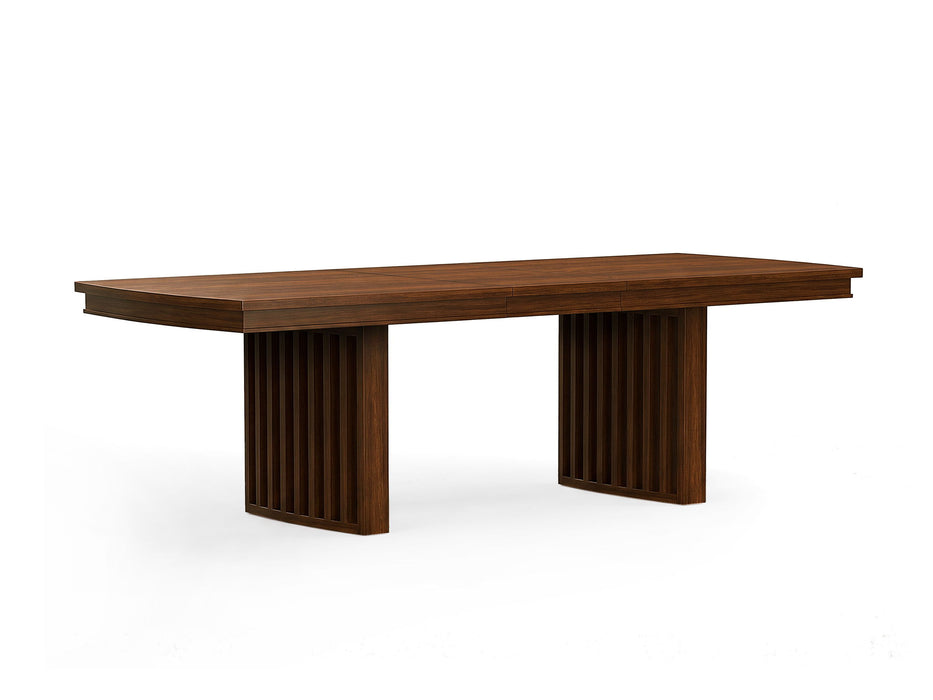 Reena - Extendable Trestle Dining Table - Rich Brown Magnussen Furniture