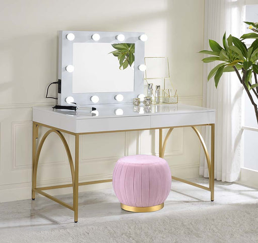 Avery - Accent Mirror - White ACME