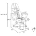 Bruce - Upholstered Adjustable Home Office Chair With Ergonomic Support And Smooth Swivel Function - Black Furniture Max