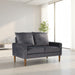 Upholstered Loveseat Sofa, 2 Seater Couch For Living Room Apartment US Pride