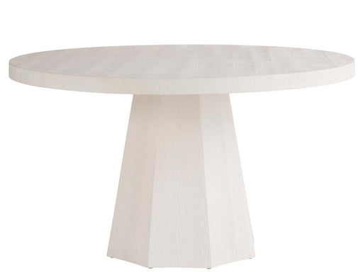 Weekender Coastal Living Home / Mackinaw - Round Dining Table - Pearl Silver Coastal Living
