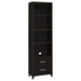 Media Tower With And Drawer With Adjustable Shelves Handles - Brown Furniture Max