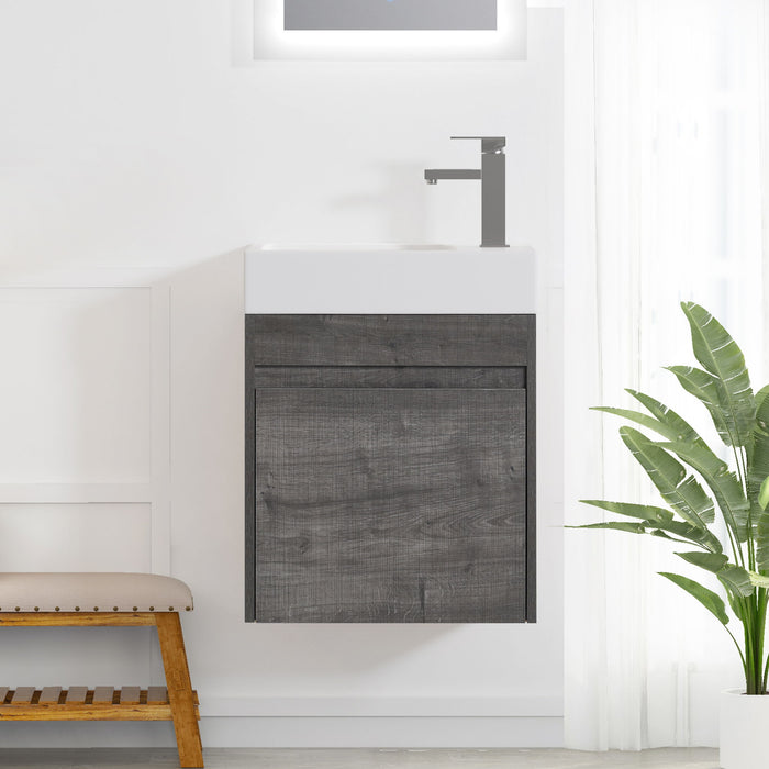 Sink Floating Bathroom Vanity With Soft Close Cabinet Door Home Essentials