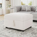 Movable Storage Ottoman Footrest For Living Room Hearth and Haven