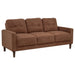 Heather - Track Arm Tufted Sofa - Rust Furniture Max