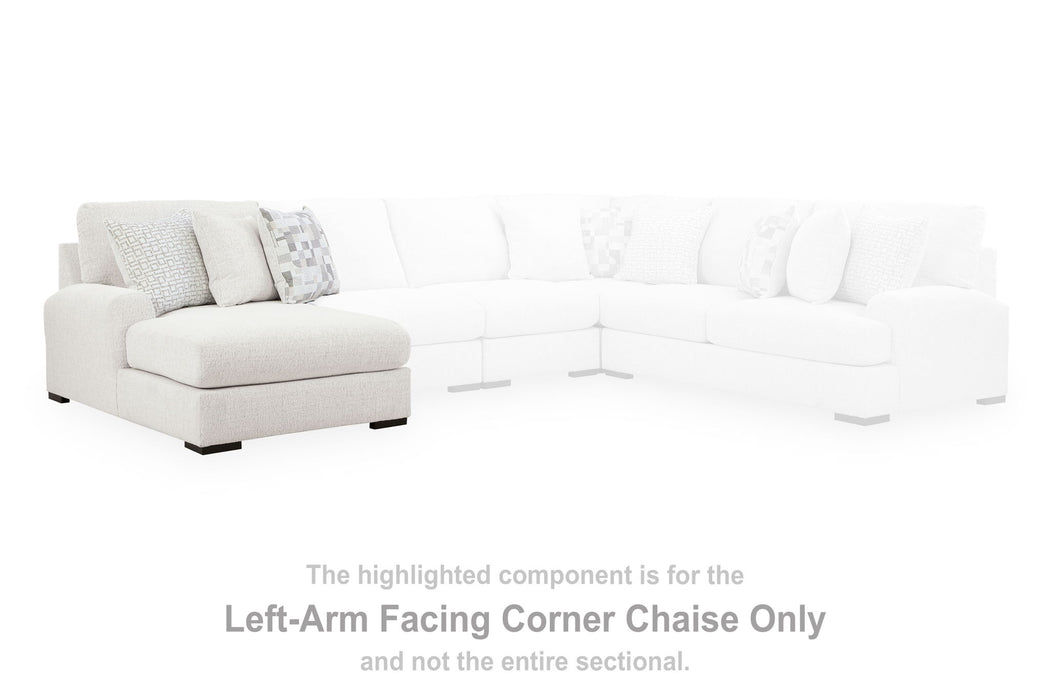 Misty-Lakes - LAF Corner Chaise - Chalk Signature Design by Ashley®