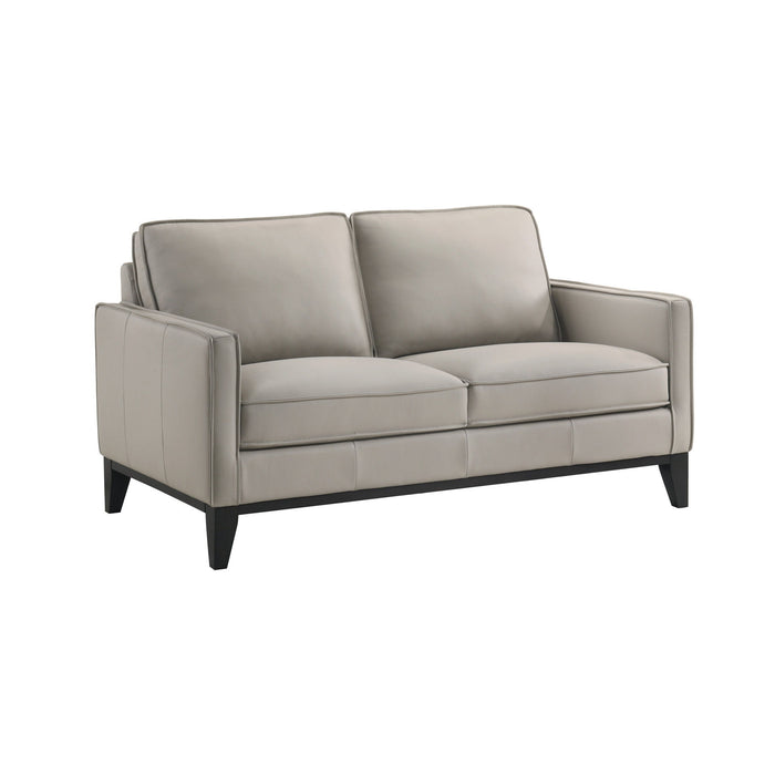 Aaron - Loveseat - Mist Gray New Classic