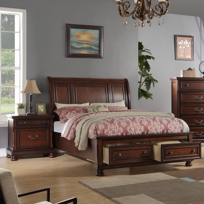 3 Piece Bedroom Set, Bed With 2 Nightstands Home Essentials