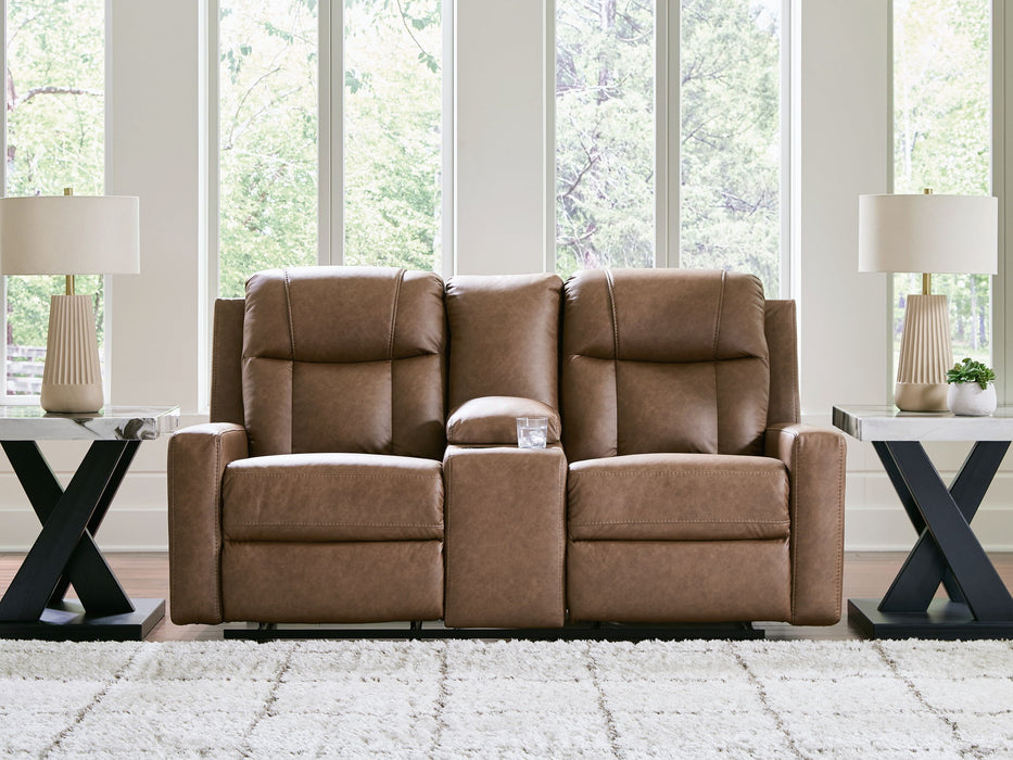 Mackmenville - Double Reclining Loveseat With Console Benchcraft®