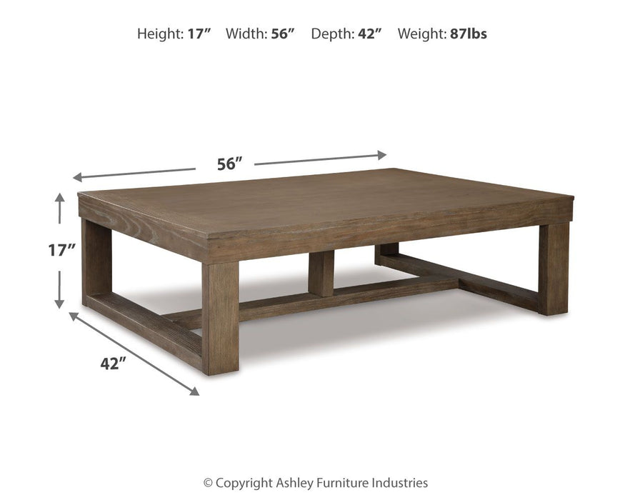 Cariton - Rectangular Cocktail Table - Gray Signature Design by Ashley®