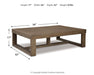Cariton - Rectangular Cocktail Table - Gray Signature Design by Ashley®