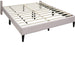 Elegant Bed With Upholstered Headboard, Platform Base Home Essentials
