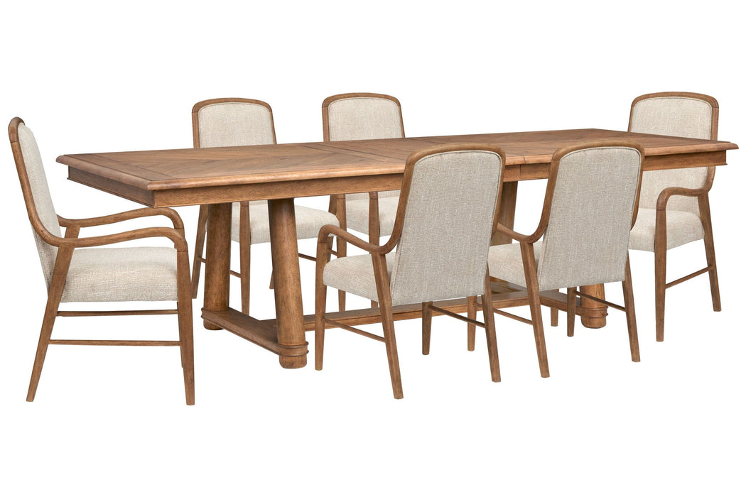 Woodward - Trestle Extendable Dining Table Set Magnussen Furniture