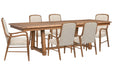 Woodward - Trestle Extendable Dining Table Set Magnussen Furniture