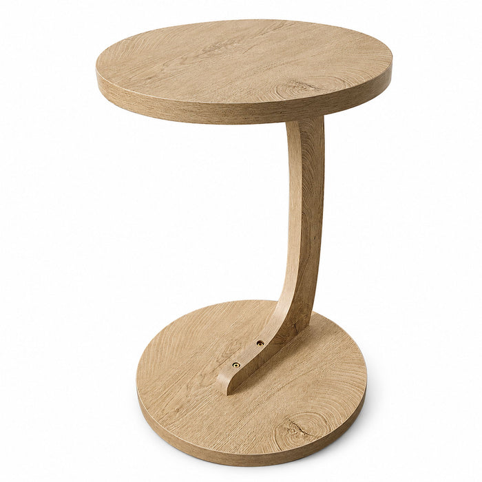 C - Shaped End Table With Sturdy Base Home Essentials