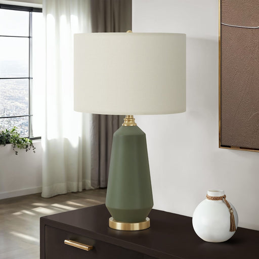 Lighting, Table Lamp, Green Ceramic, Contemporary - Green 8th Street