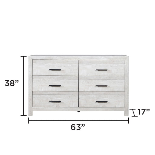 6 Drawer Dresser - Natural / Rustic Matrix Furniture Group