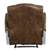 Brancaster - Power Motion Recliner - Retro Brown Top Grain Leather & Aluminum ACME