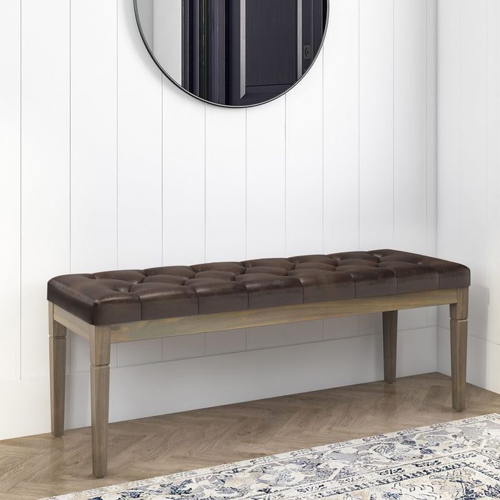 Waverly - Upholstered Tufted Ottoman Bench Simpli-Home