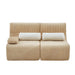 Modern Sectional Loveseat With Ergonomic Design Hearth and Haven