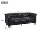 Chesterfield Sofa With Flared Arms For Living Room Noble House