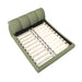Luxury Upholstered Platform Bed With Oversized Padded Backrest And Solid Wood Frame Home Essentials