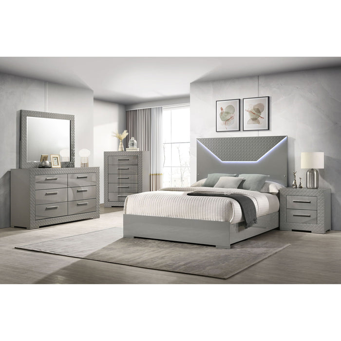 Pierce - Bedroom Set With LED Lighting Furniture Max