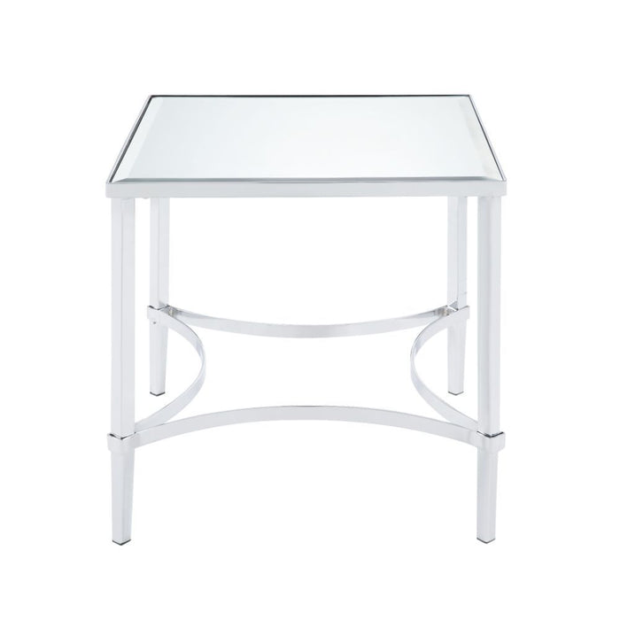 Petunia - End Table - Mirrored & Chrome ACME