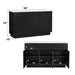 Jaramillo - Server - Engineering Marble Top & Black ACME