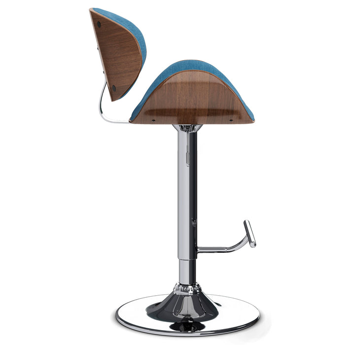 Marana - Adjustable Swivel Bar Stool - Blue Linen