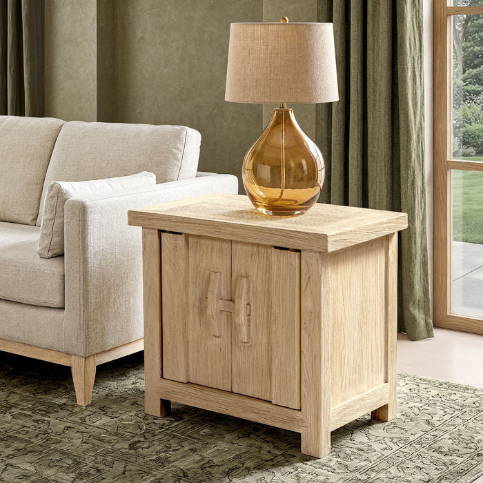 Rowan - 2 Door Cabinet - Light Natural Brown Jennifer Taylor Home