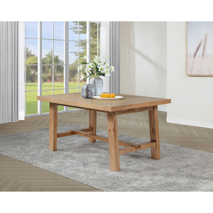 Extension Leaf Dining Table With Removable Leaf - Natural Furniture Max