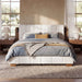 Modern Upholstered Platform Bed Frame With Built-In Reading Lights Artistry At Home