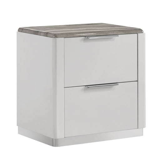 Jazz - 2 Drawer Nightstand - White Matrix Furniture Group