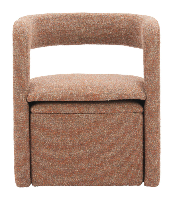 Atria - Accent Chair & Ottoman - Tawny Brown