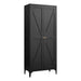 Adjustable 2 Door Kitchen Pantry Cabinet With Striped Design Home Essentials