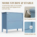 Fluted 3 Drawer Nightstand With Soft Close Slides Home Essentials