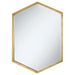 Cavendish - Hexagonal Wall Mirror - Gold Furniture Max