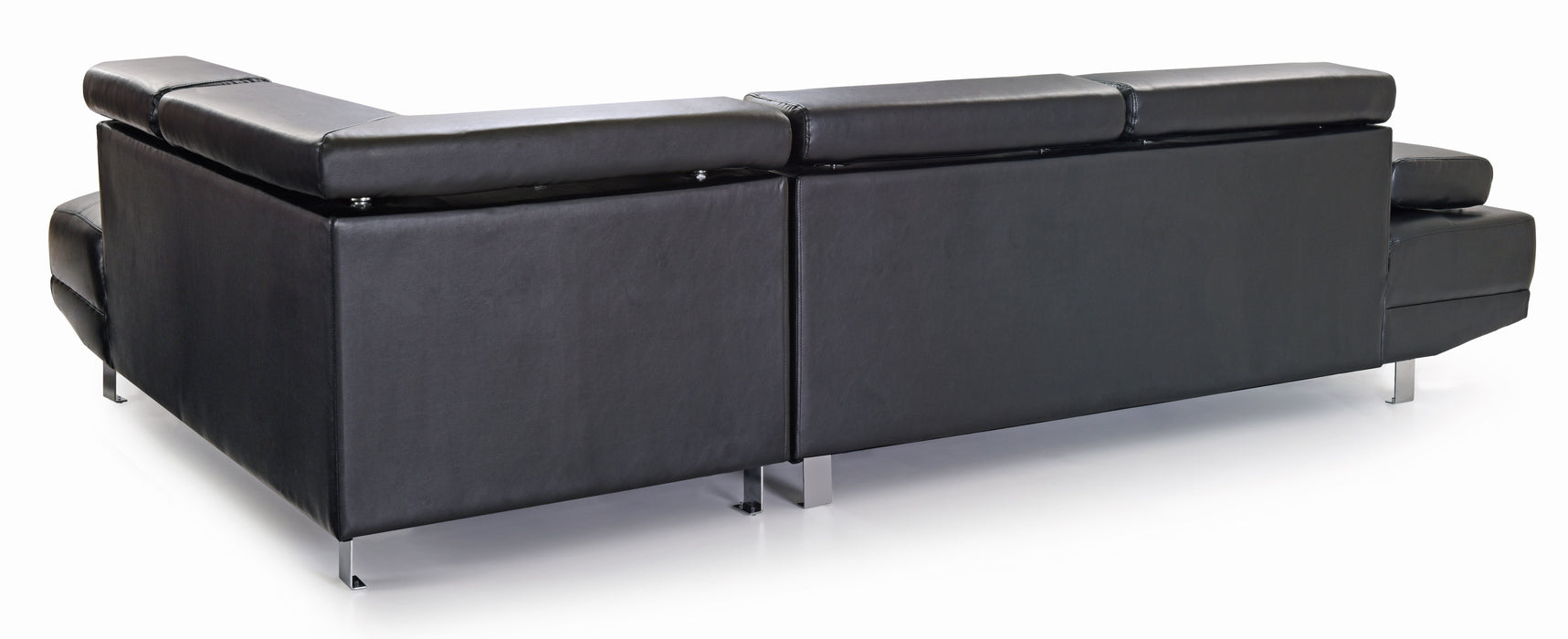 Glory Furniture Riveredge Sectional (2 Boxes) - Black - PU