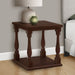 Accent Table, 2 Tier, Square, Traditional - Espresso 8th Street