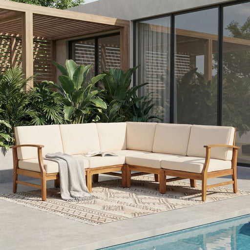 Perla - 5 Pieces Sofa Set Noble House