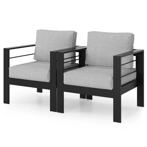 Modern All-Weather Patio Armchairs & Thick Cushions (Set of 2) Home Essentials