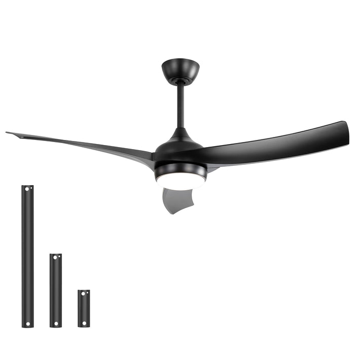 52" Ceiling Fan With 18W LED Light And Remote Control Daily Nest