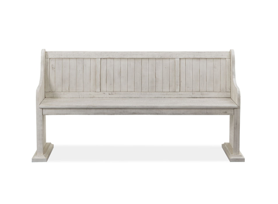 Bronwyn - Bench With Back - Alabaster Magnussen Furniture