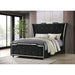 Mika - LED Upholstered Bed With Tufted Wingback Headboard And Ambient Lighting Furniture Max